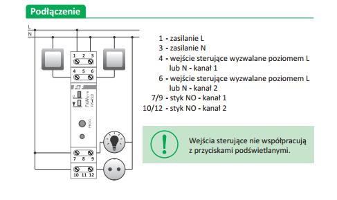 podwójny bistabilny podłaczenie